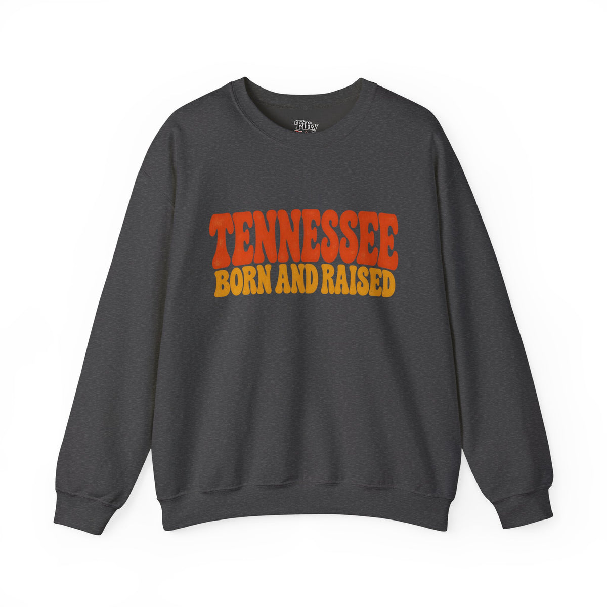 Tennessee Born and Raised Retro 1970s Unisex Sweatshirt Graphic