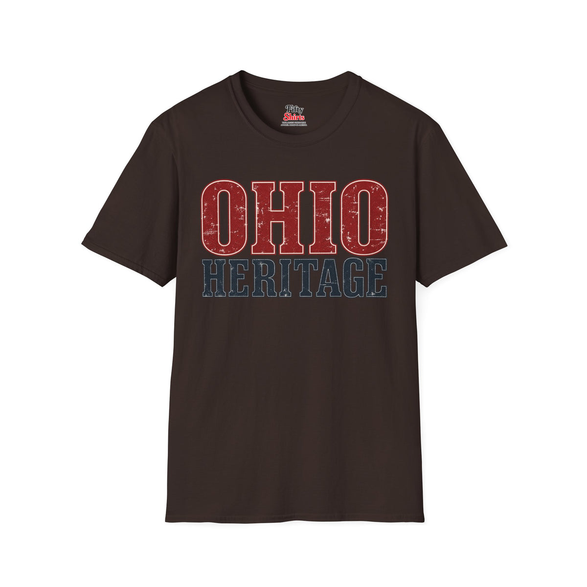 Ohio Heritage Unisex Softstyle T Shirt State Name Graphic Tee