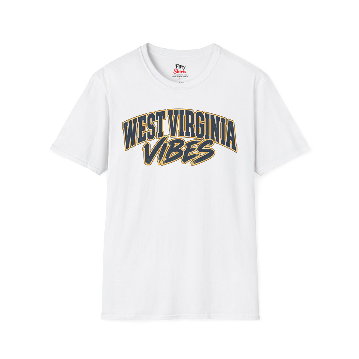 West Virginia Vibes Unisex Softstyle T Shirt State Name Graphic Tee