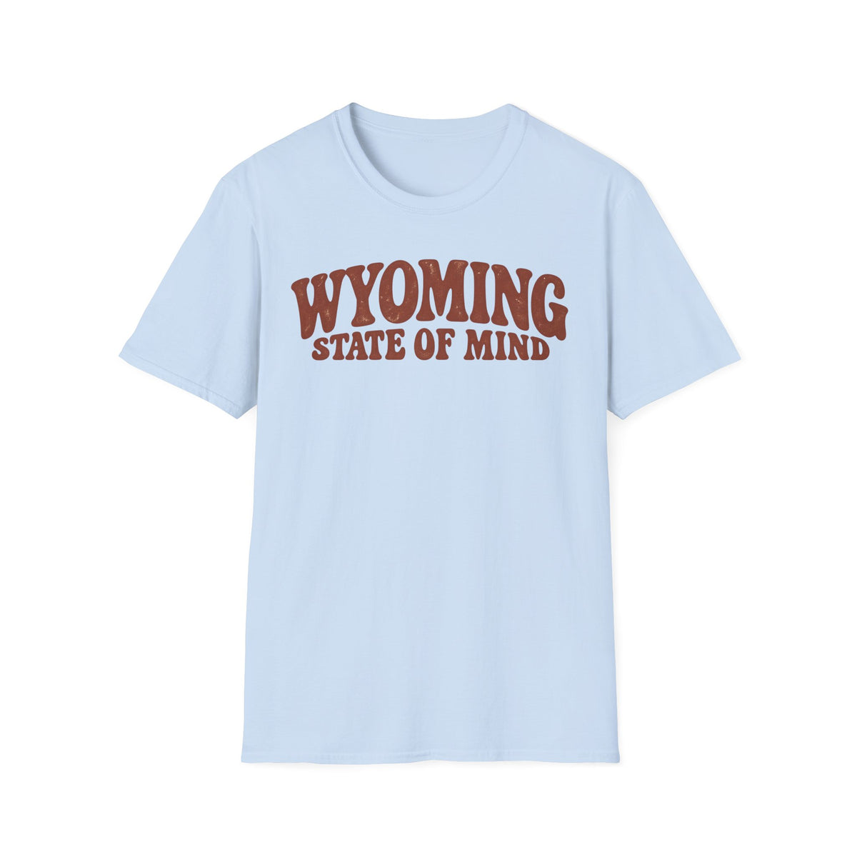Wyoming State of Mind Unisex Softstyle T Shirt State Name Graphic Tee