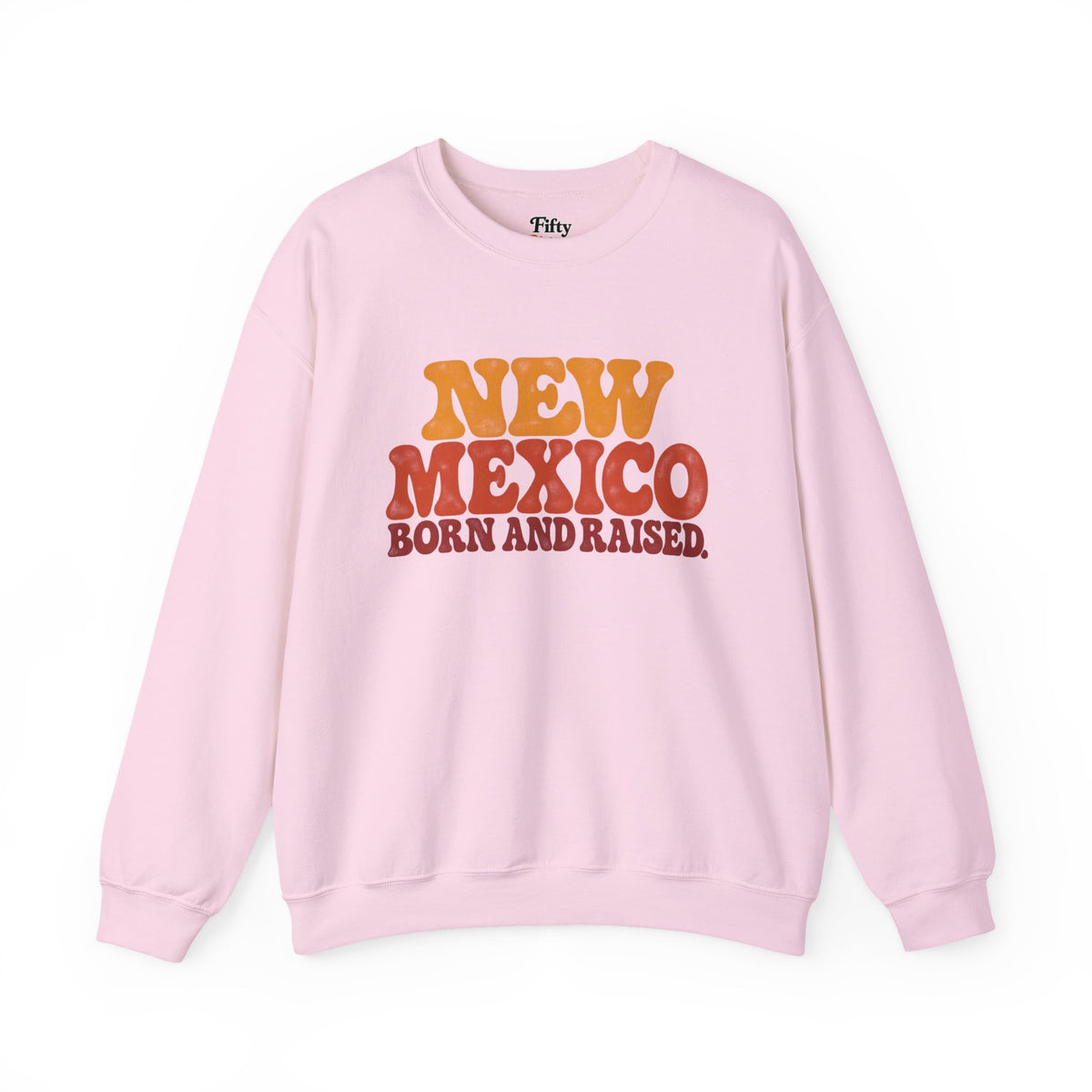 New Mexico Born and Raised 1970s Retro Unisex Sweatshirt Graphic