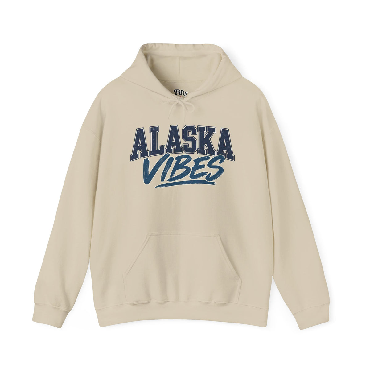 Alaska Vibes Unisex Hoodie State Name Graphic