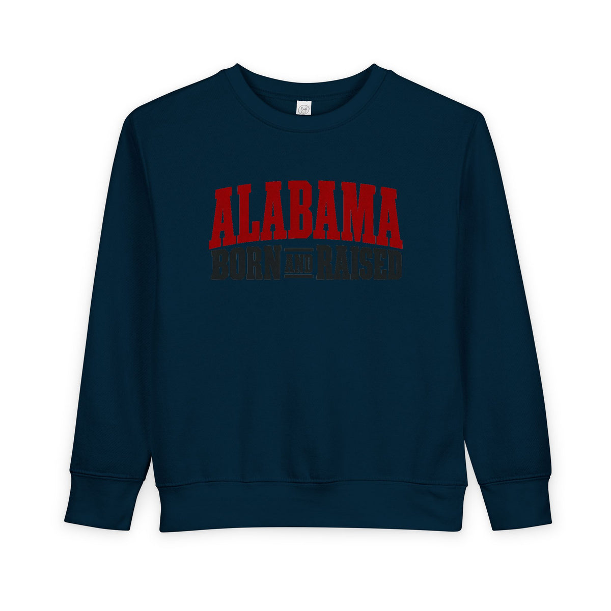 Alabama Born and Raised Rugged Workwear Unisex Toddler Sweatshirt