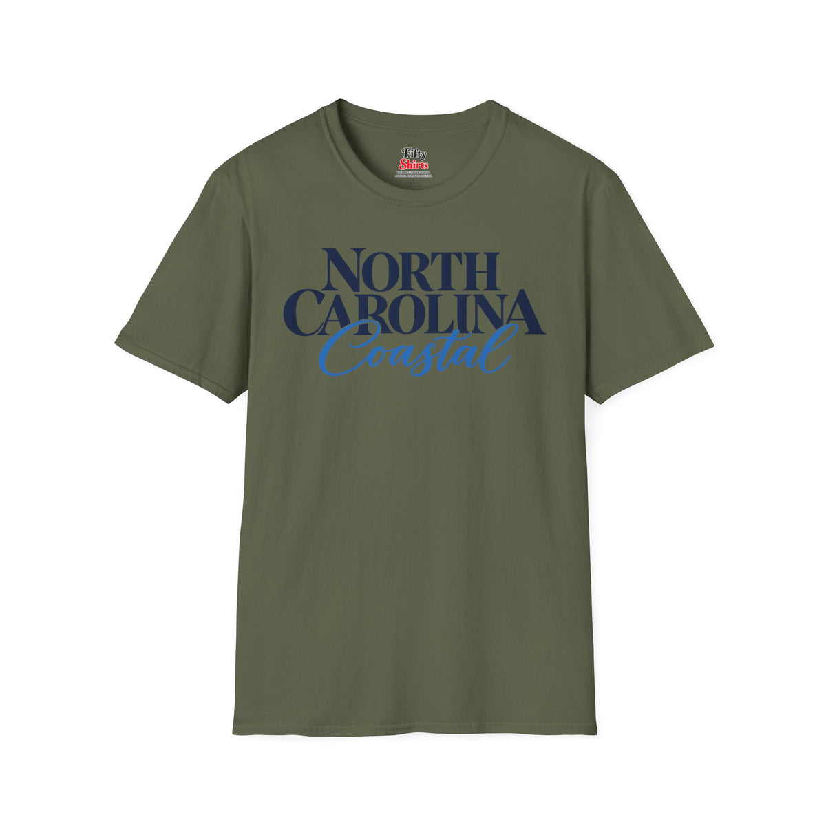North Carolina Coastal Unisex Softstyle T Shirt State Name Graphic Tee