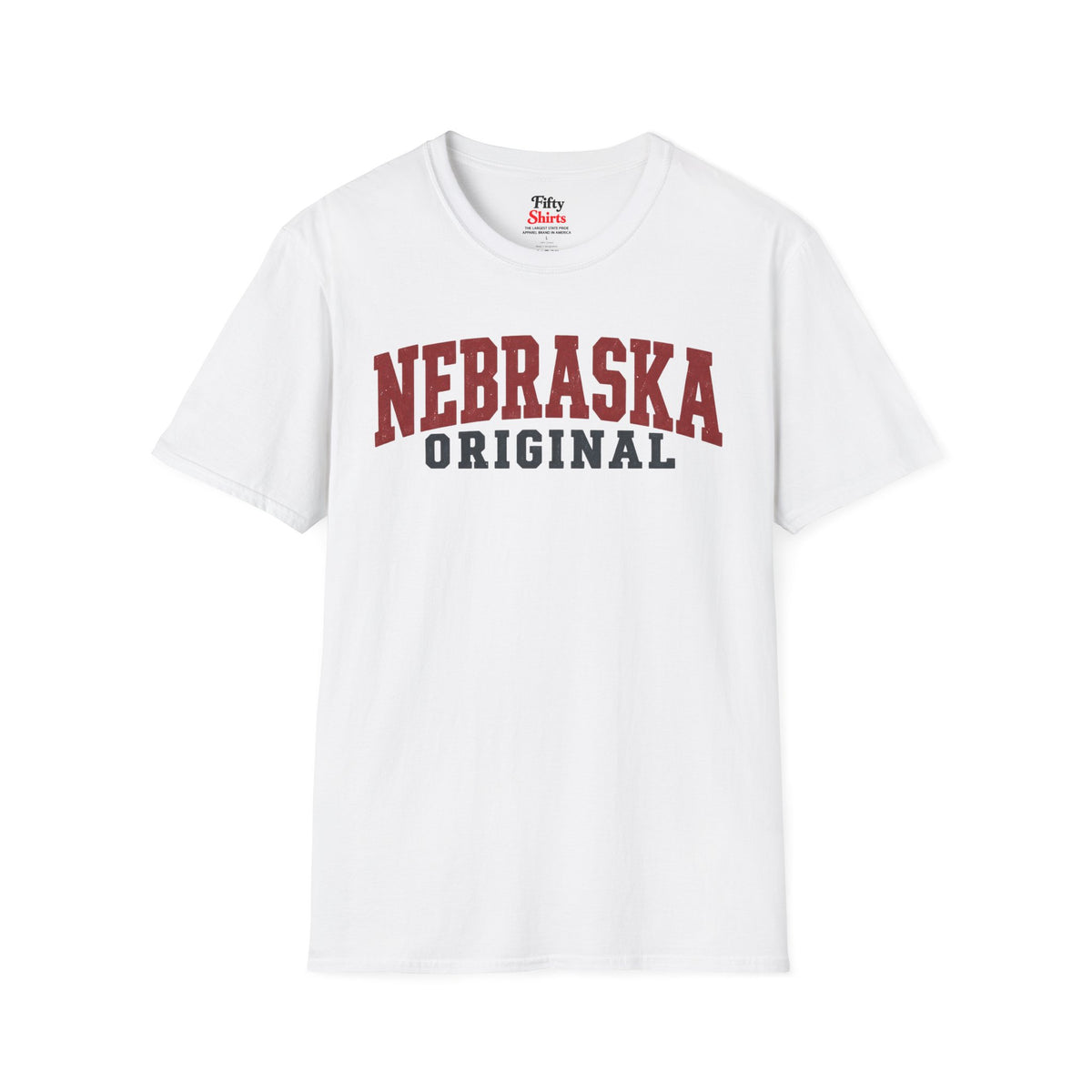 Nebraska Original Unisex Softstyle T Shirt State Name Graphic Tee