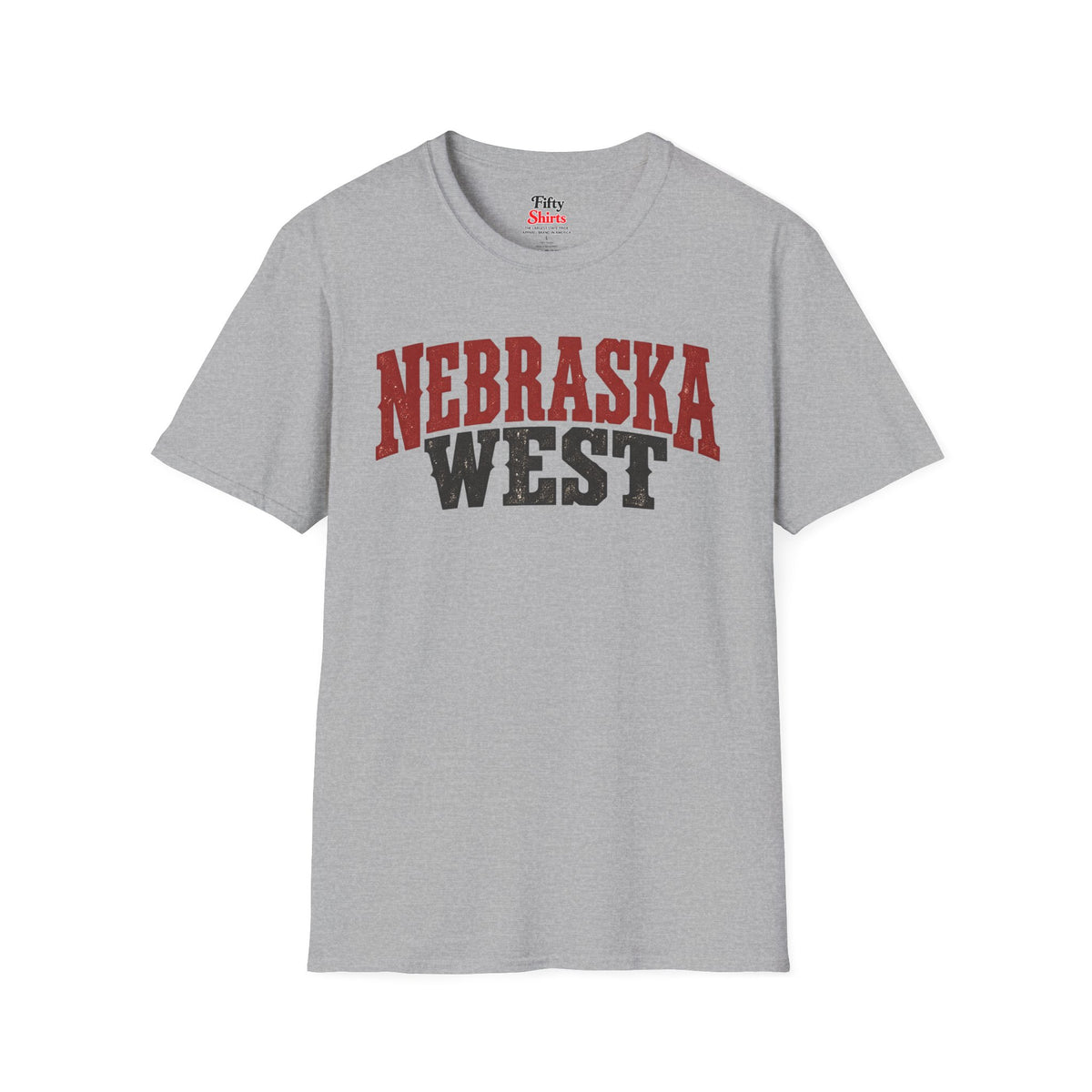 Nebraska West Unisex Softstyle T Shirt State Name Graphic Tee