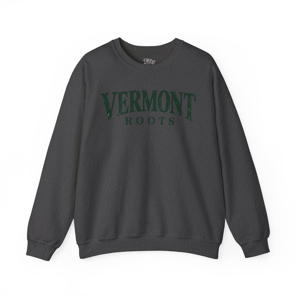 Vermont Roots Unisex Crewneck Sweatshirt State Name Graphic