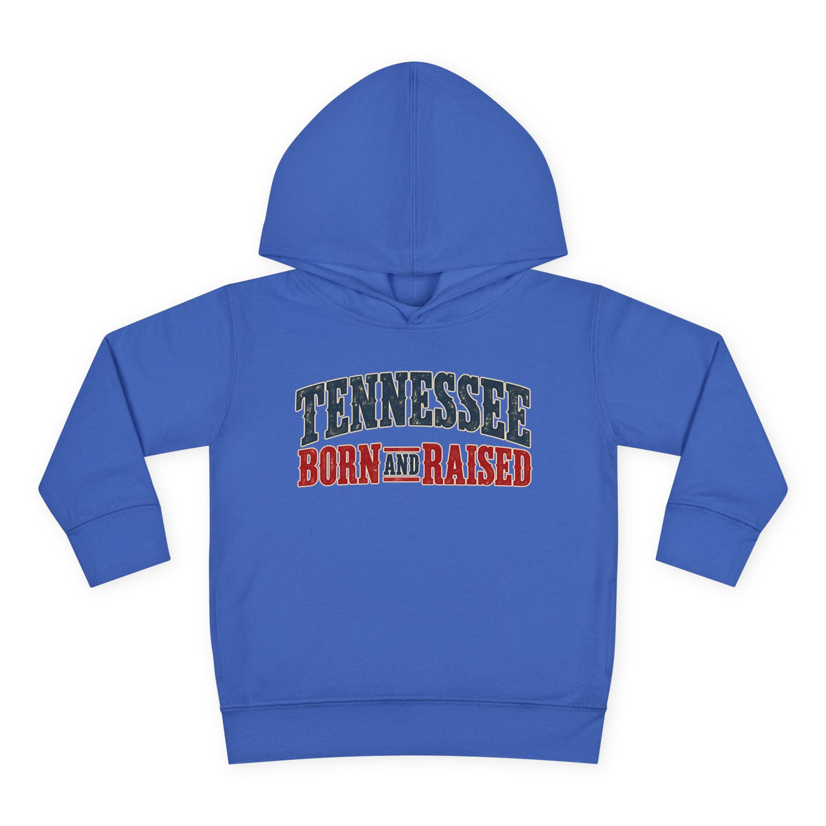 Tennessee Born and Raised Vintage Americana Unisex Toddler Pullover Fleece Hoodie