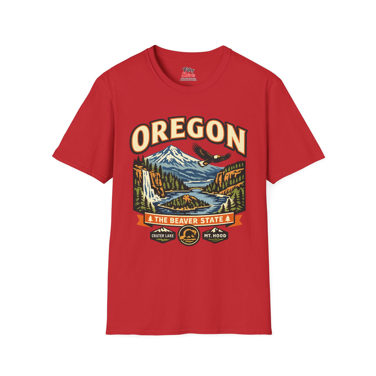 Oregon Beaver State Adventure Unisex Softstyle T Shirt State Pride Graphic Tee Collections FS03