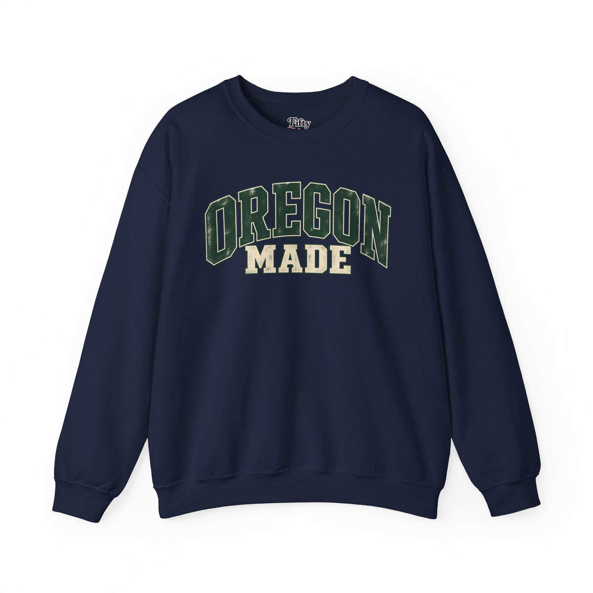 Oregon Made Unisex Crewneck Sweatshirt State Name Graphic