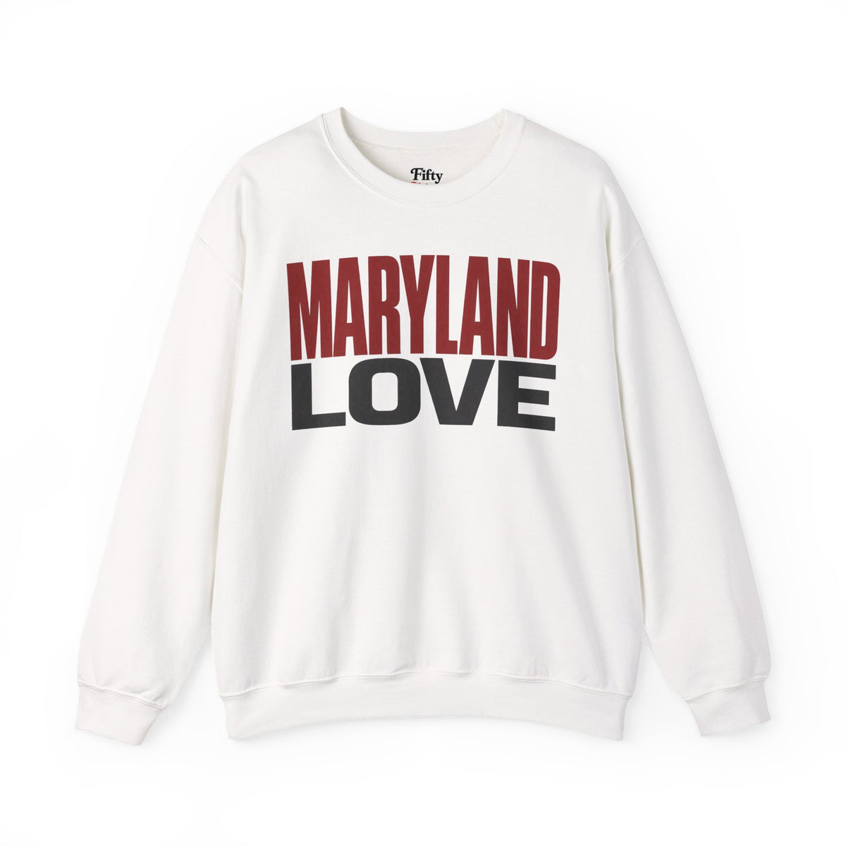 Maryland Love Unisex Crewneck Sweatshirt State Name Graphic