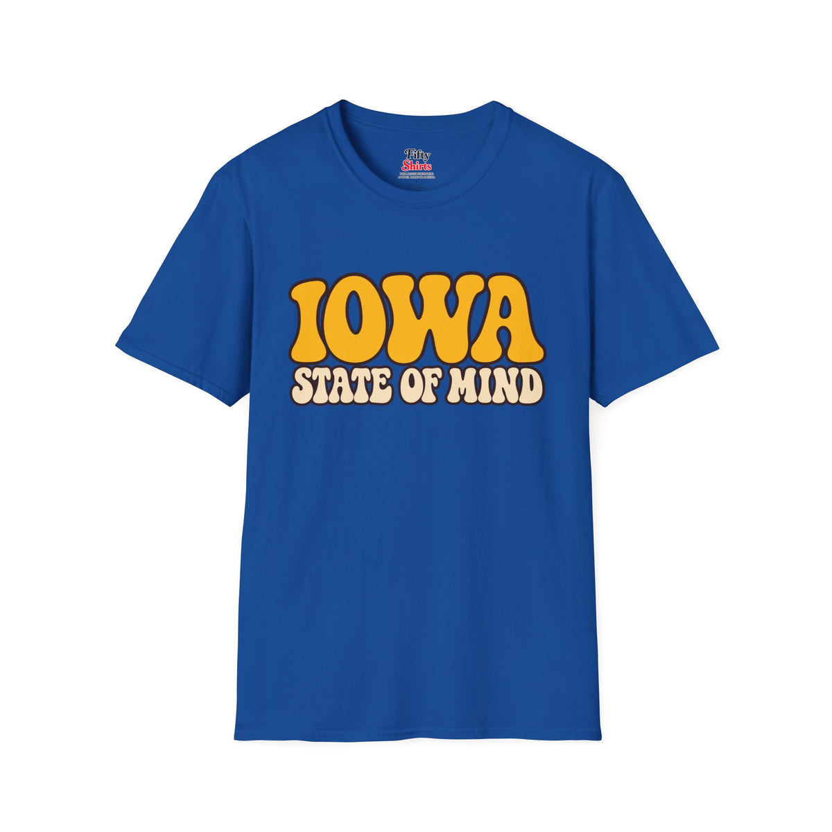 Iowa State of Mind Unisex Softstyle T Shirt State Name Graphic Tee