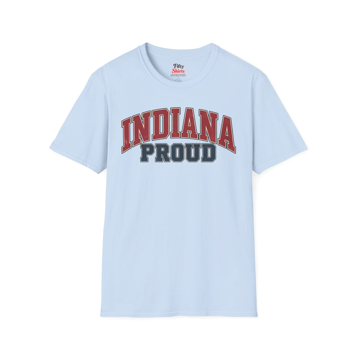 Indiana Proud Unisex Softstyle T Shirt State Name Graphic Tee