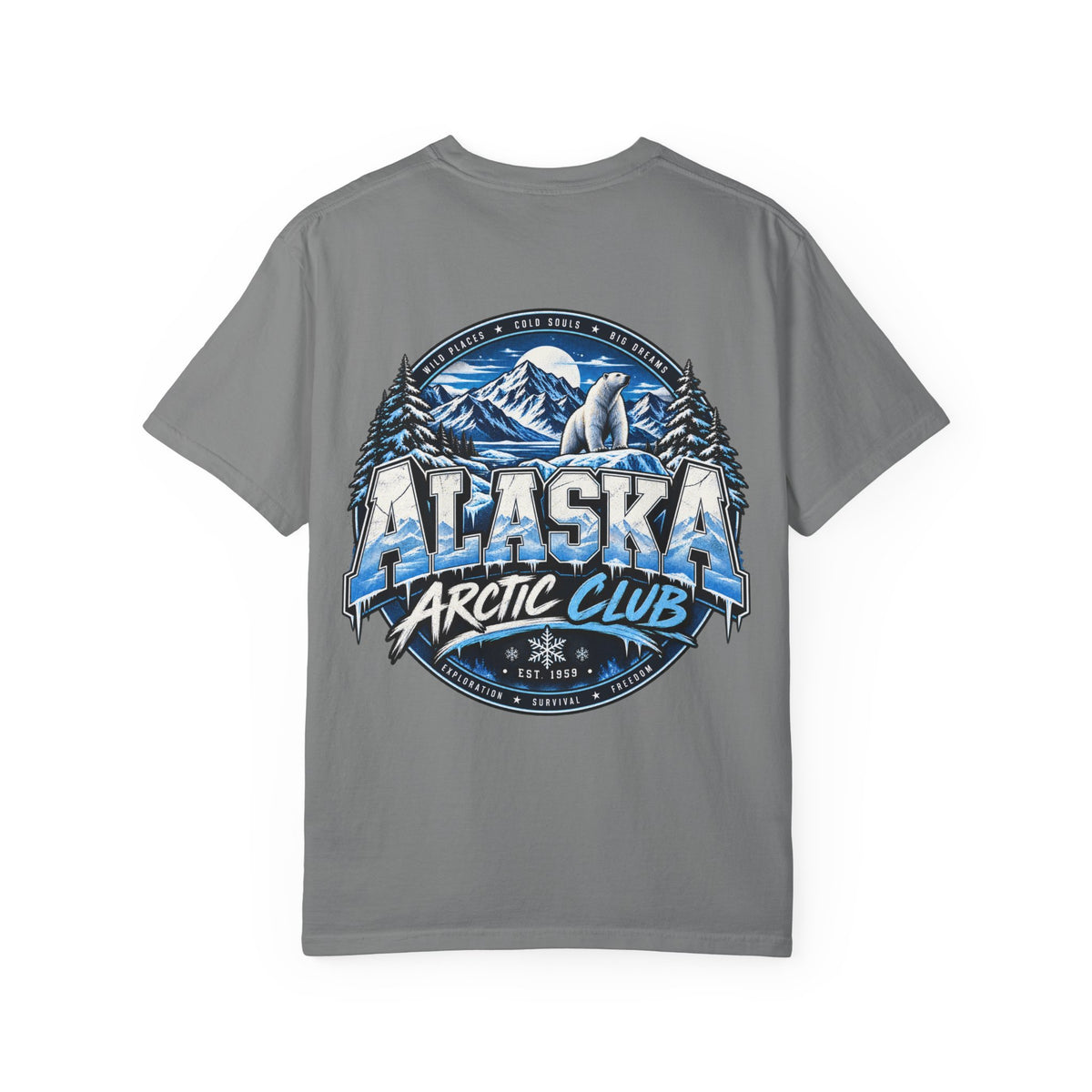 Alaska Arctic Club Unisex Comfort Color 1717 Streetwear Graphic Tee