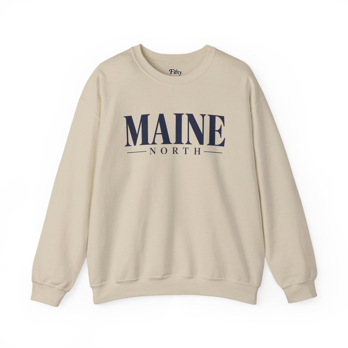 Maine North Unisex Crewneck Sweatshirt State Name Graphic