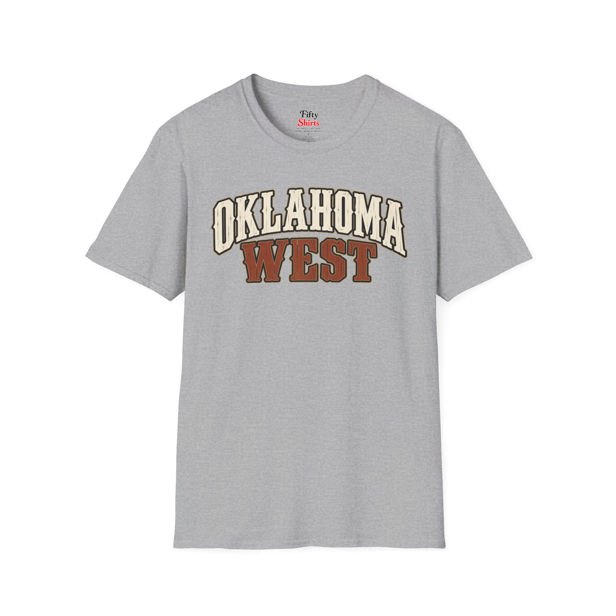 Oklahoma West Unisex Softstyle T Shirt State Name Graphic Tee