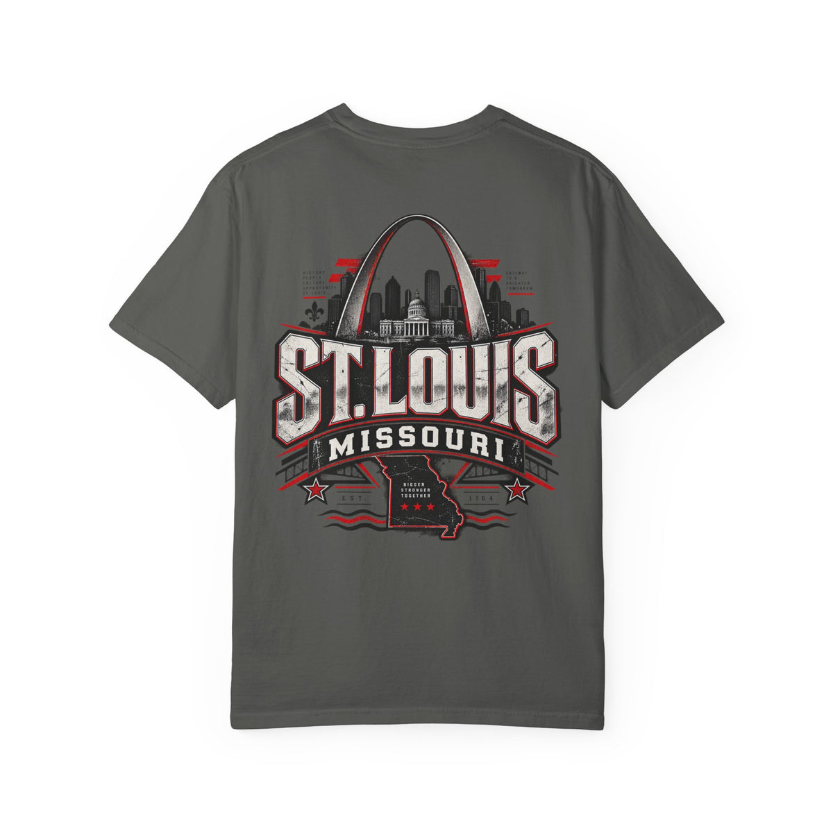 St. Louis Missouri Unisex Comfort Color 1717 Streetwear Graphic Tee