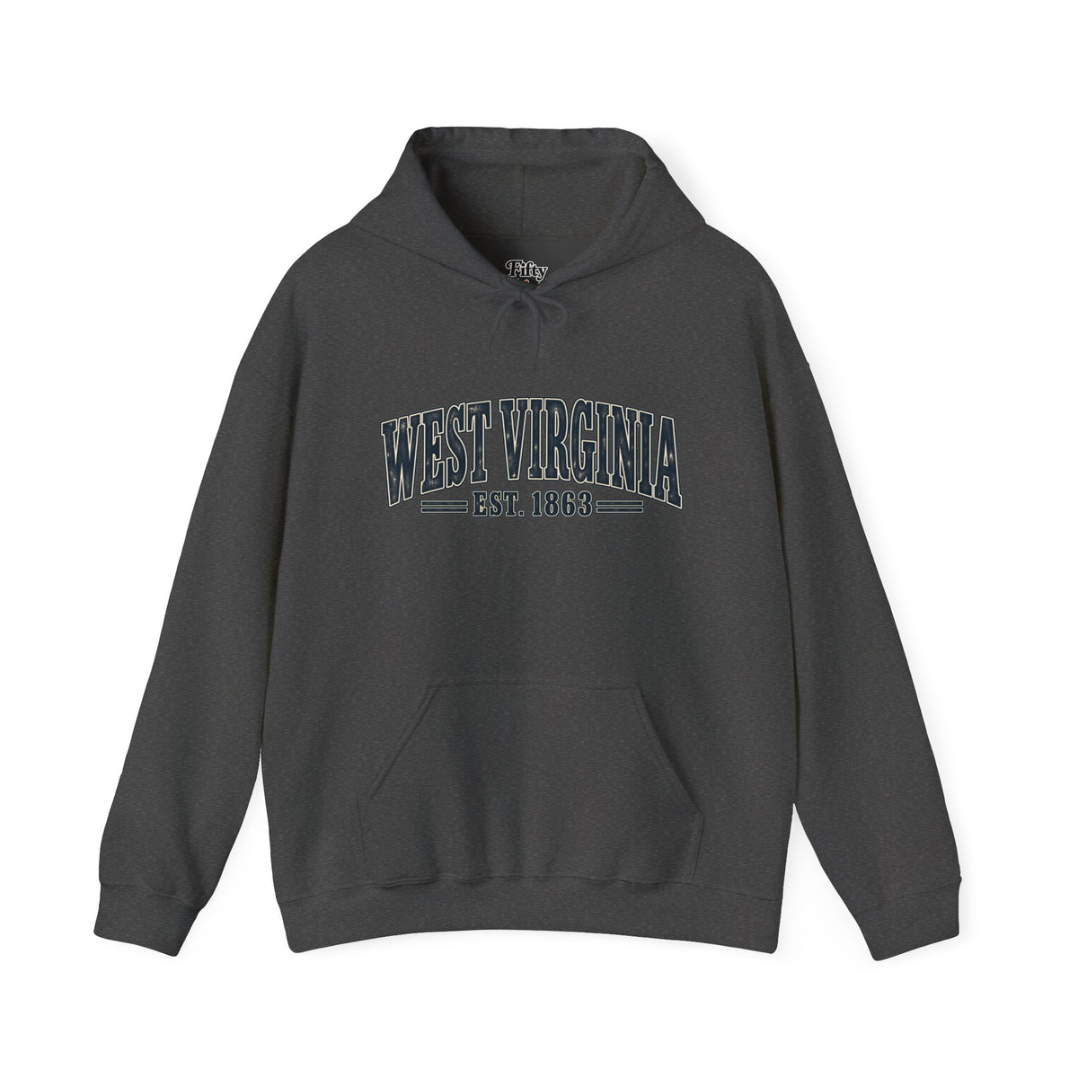 West Virginia Est 1863 Unisex Hoodie State Name Graphic