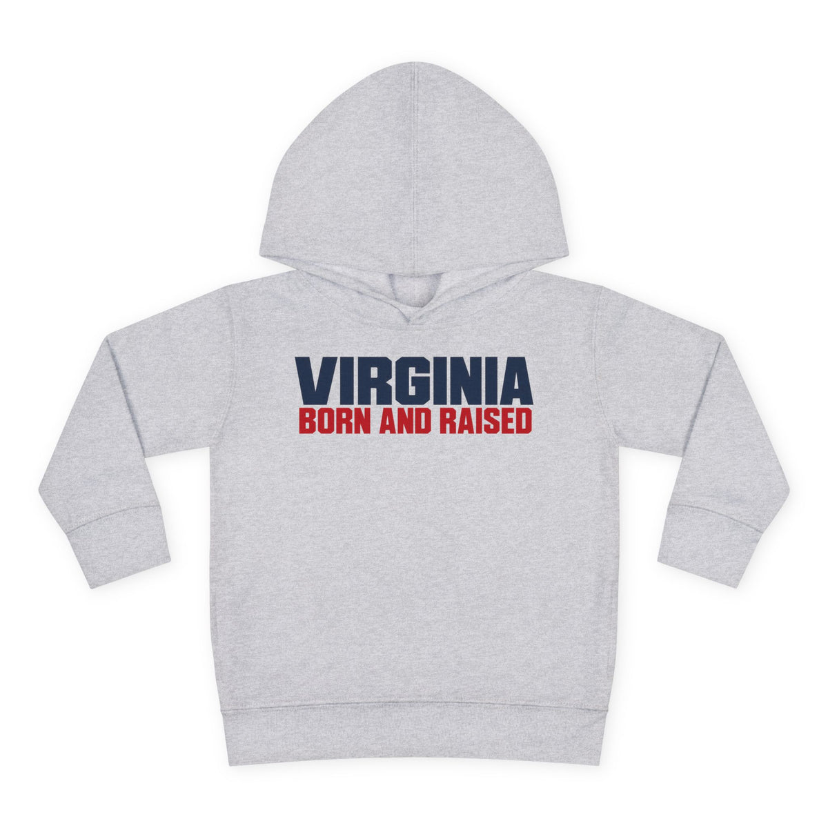 Virginia Born and Raised Minimal Modern Unisex Toddler Pullover Fleece Hoodie