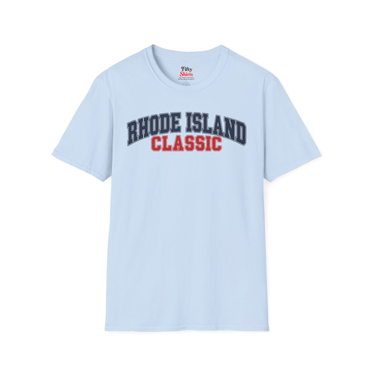 Rhode Island Classic Unisex Softstyle T Shirt State Name Graphic Tee