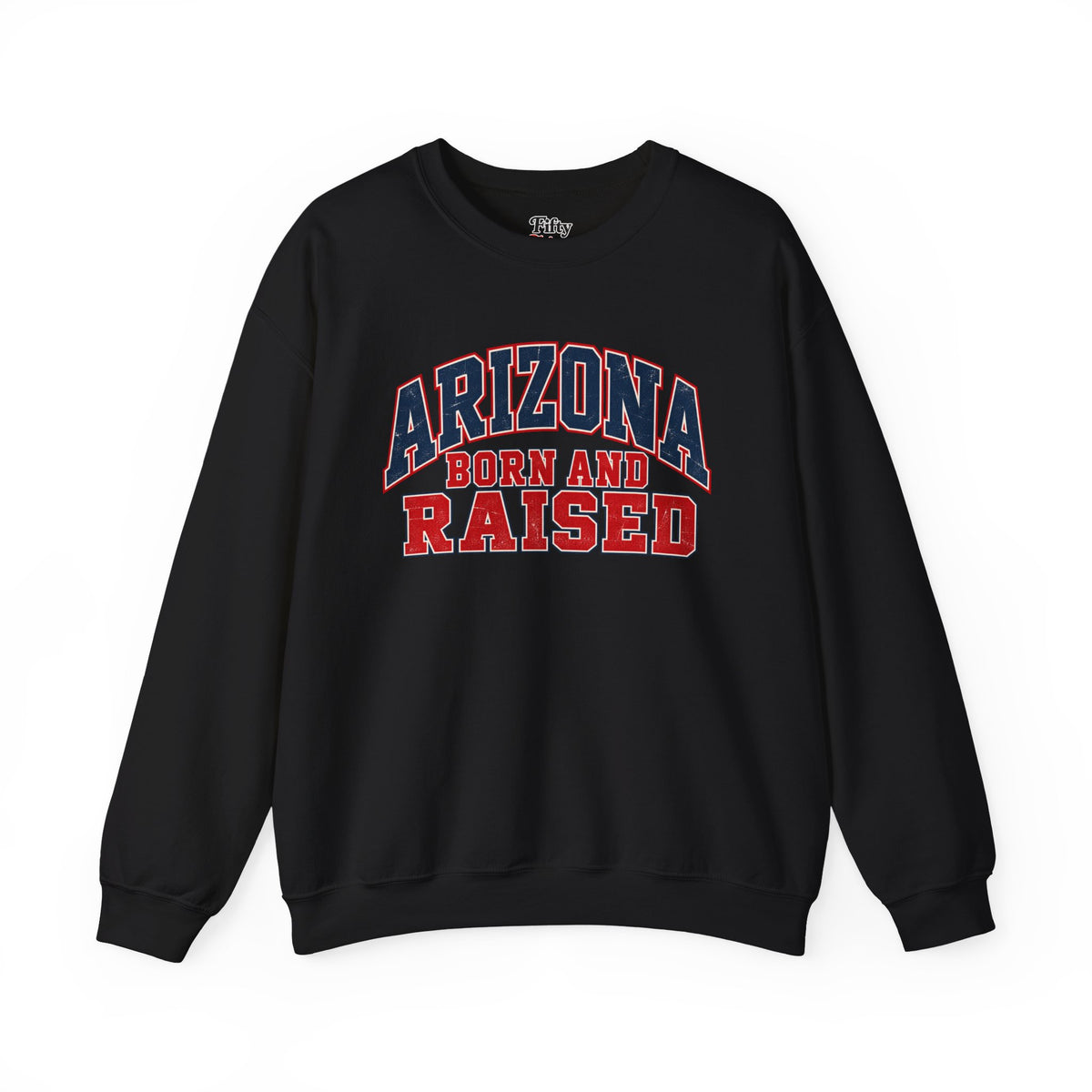 Arizona Born and Raised Vintage Athletic Unisex Sweatshirt Graphic