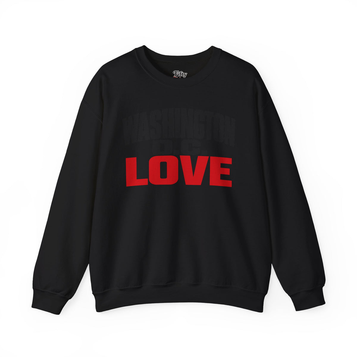 Washington DC Love Unisex Crewneck Sweatshirt State Name Graphic