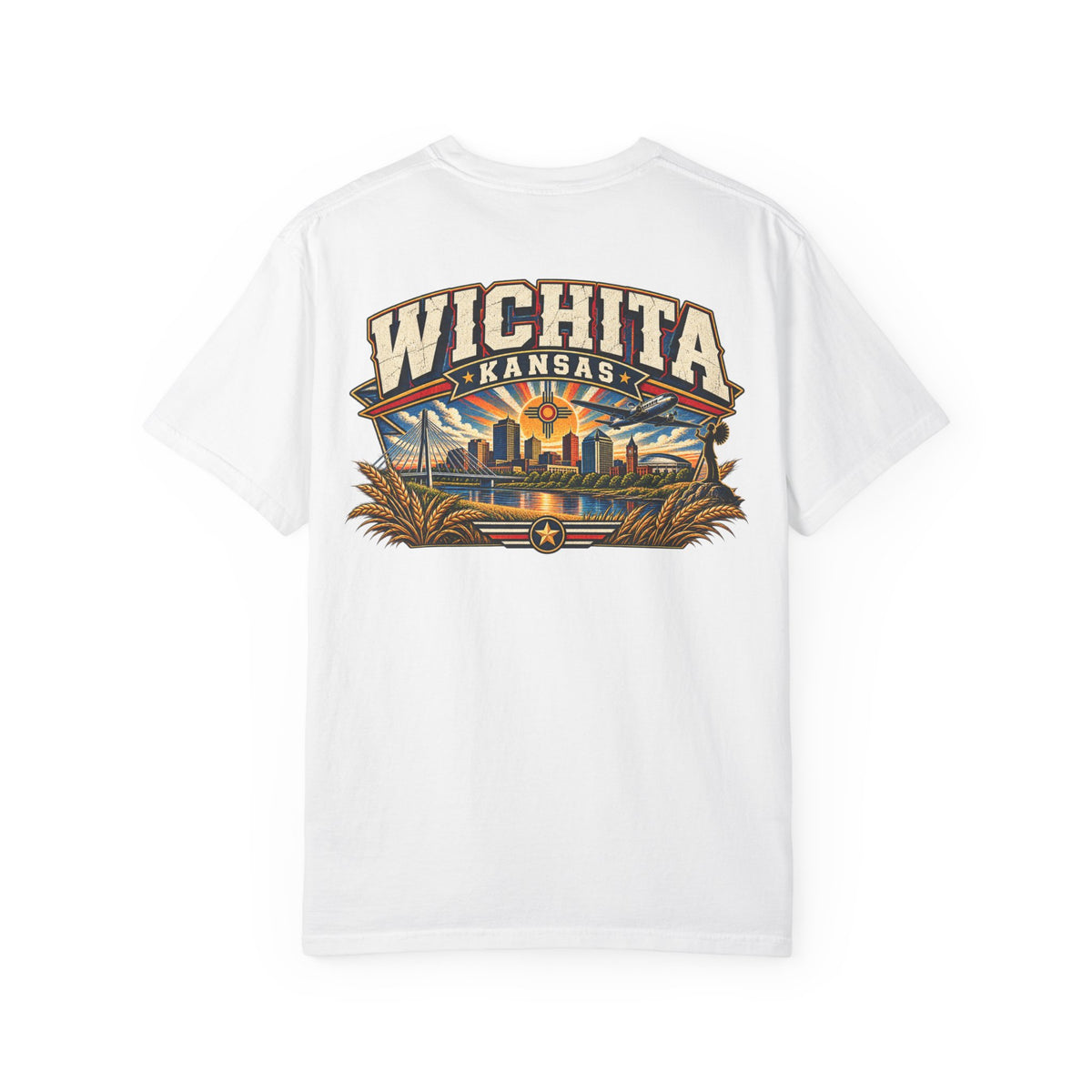 Wichita Kansas Unisex Comfort Color 1717 Streetwear Graphic Tee