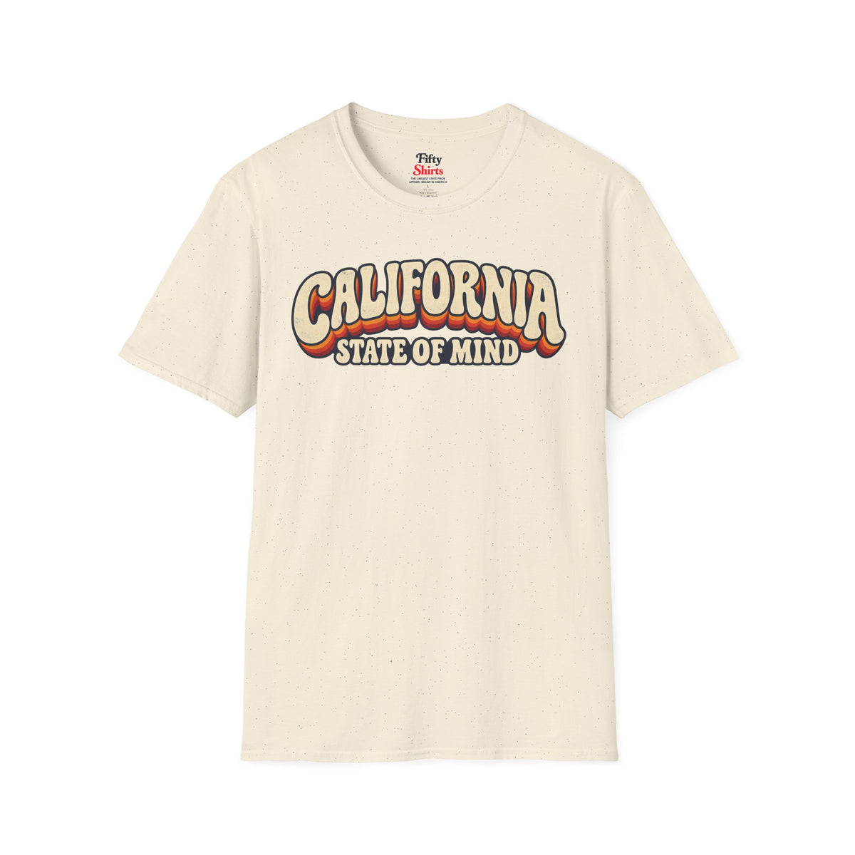 California State of Mind Unisex Softstyle T Shirt State Name Graphic Tee