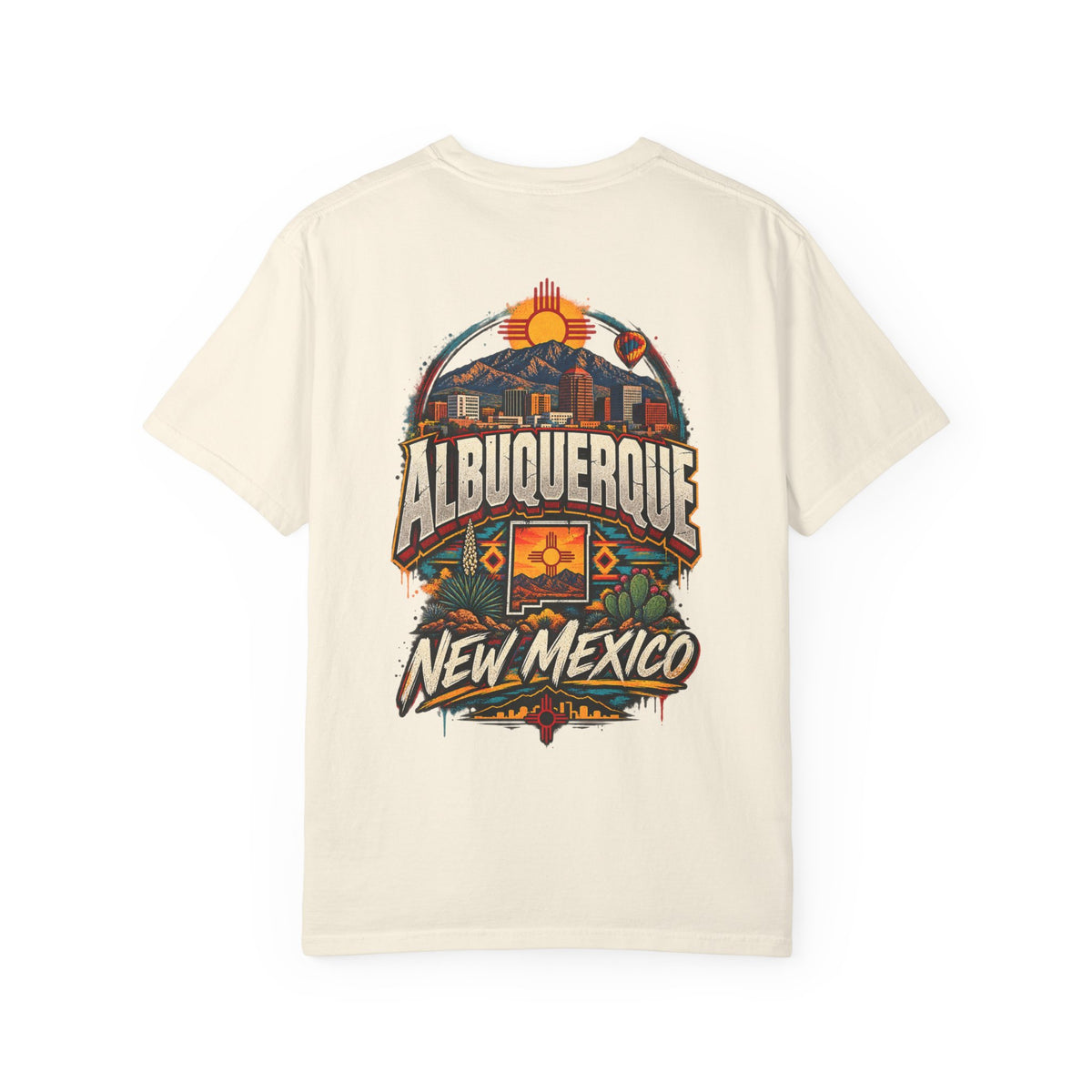 Albuquerque New Mexico Unisex Comfort Color 1717 Streetwear Graphic Tee