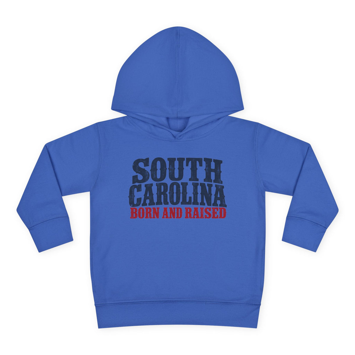South Carolina Born and Raised Southern Heritage Unisex Toddler Pullover Fleece Hoodie