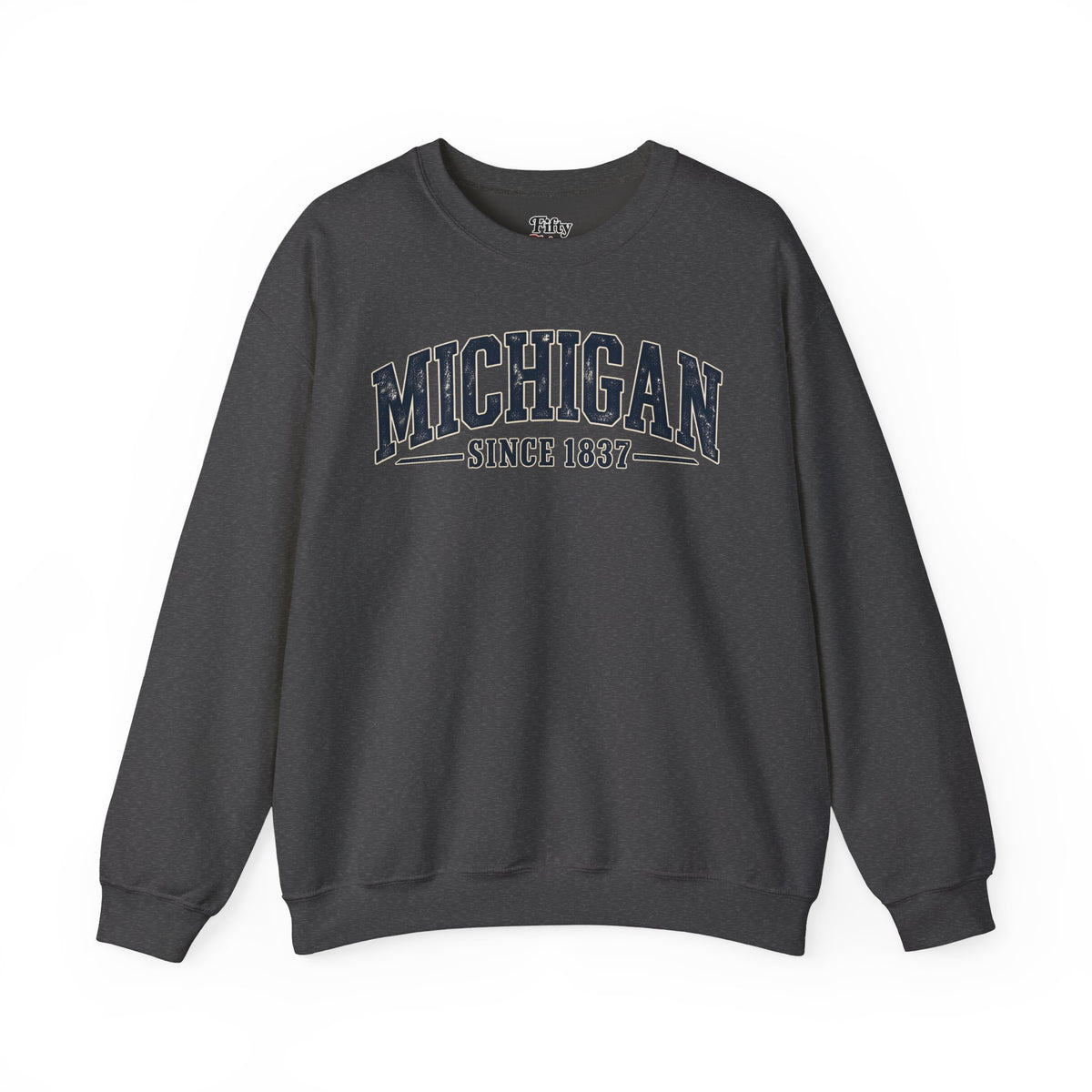 Michigan Since 1837 Unisex Crewneck Sweatshirt State Name Graphic