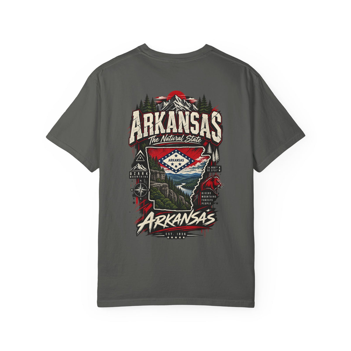 Arkansas Street Legacy Unisex Comfort Color 1717 Streetwear Graphic Tee