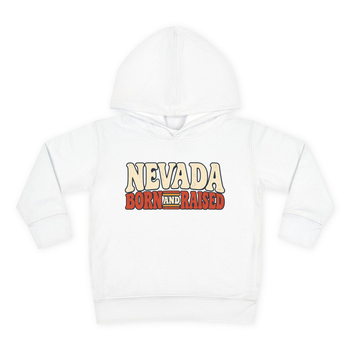 Nevada Born and Raised Retro 1970s Desert Unisex Toddler Pullover Fleece Hoodie