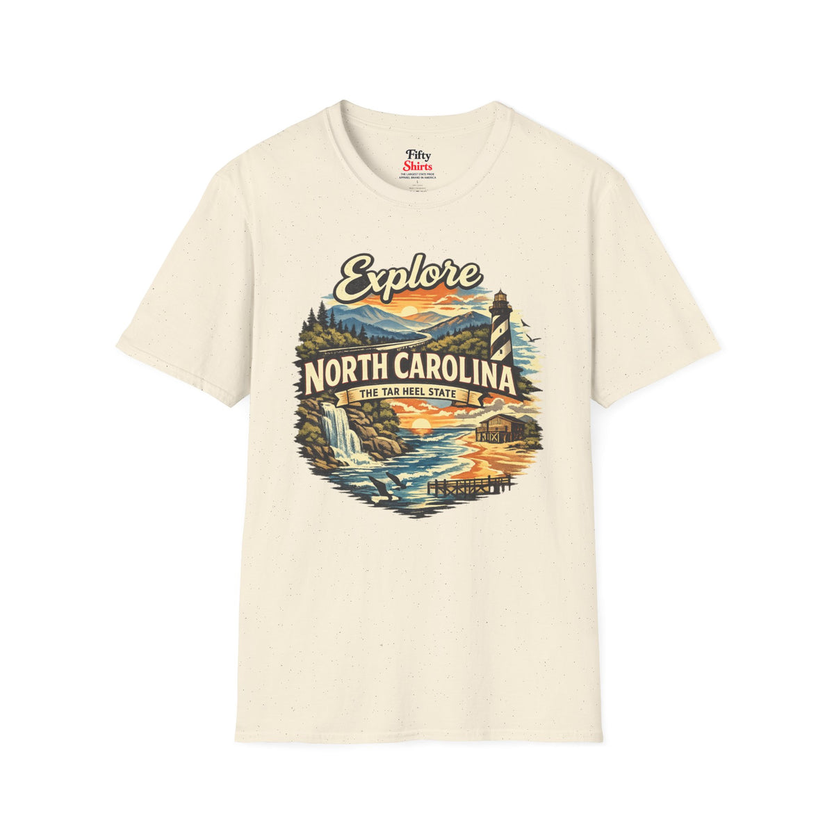 Explore North Carolina Unisex Softstyle T Shirt State Pride Graphic Tee Collections FS03