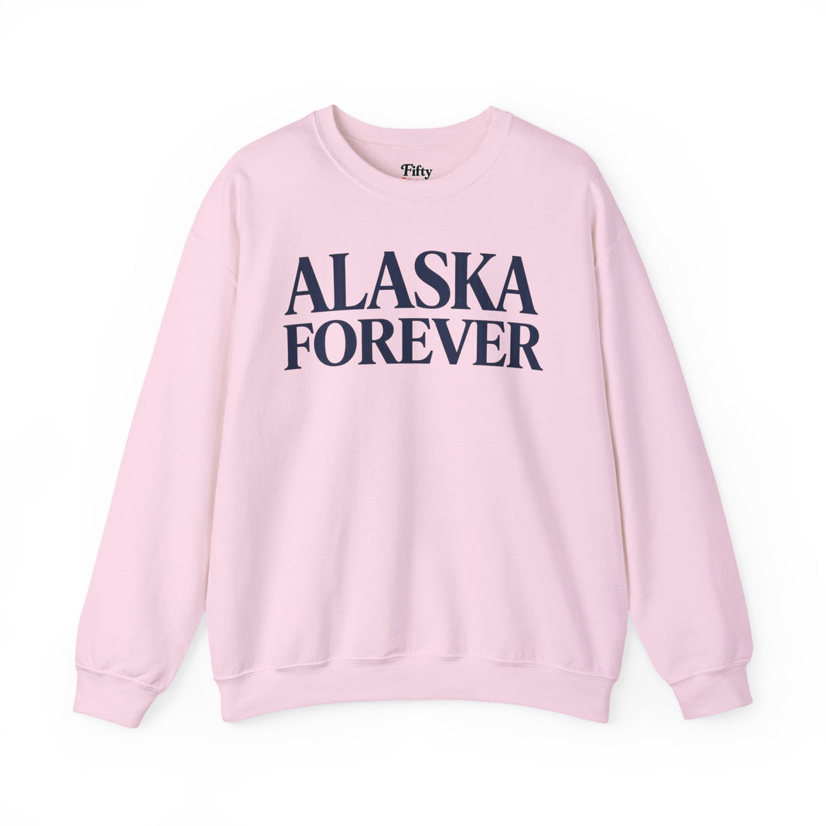 Alaska Forever Unisex Crewneck Sweatshirt State Name Graphic
