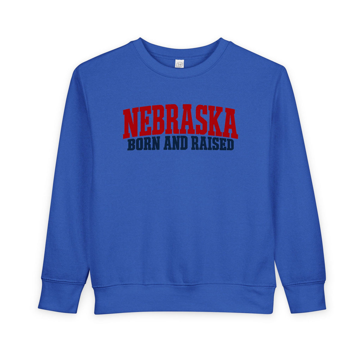 Nebraska Born and Raised Rugged Workwear Unisex Toddler Sweatshirt Graphic