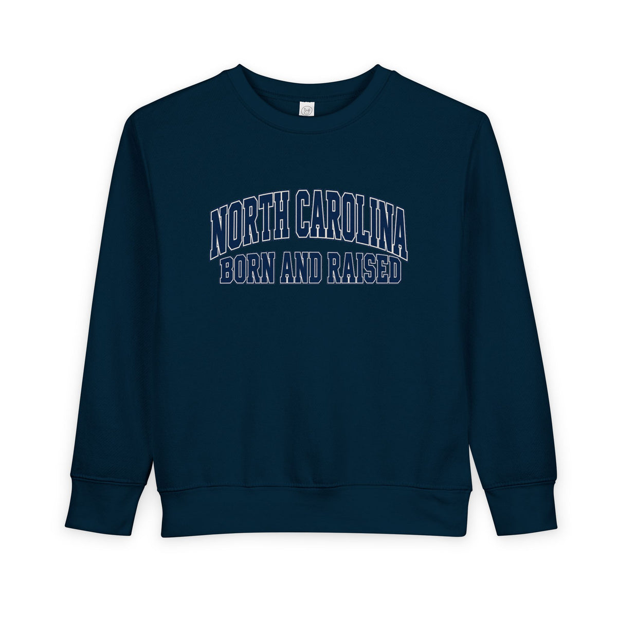 North Carolina Born and Raised Old-School Sportswear Unisex Toddler Sweatshirt