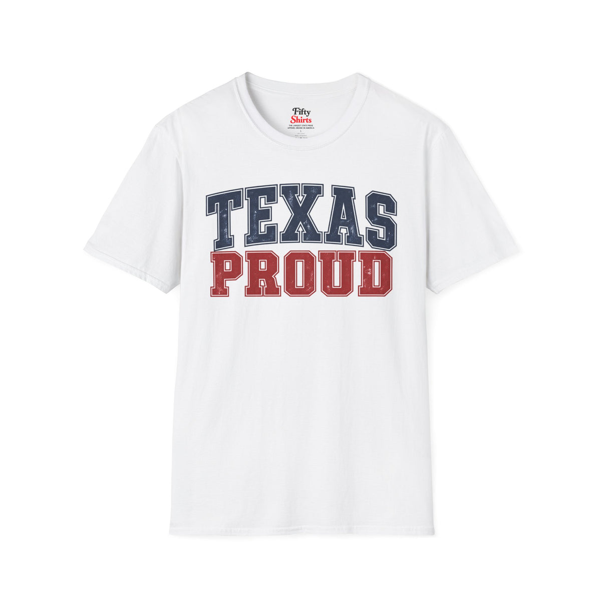 Texas Proud Unisex Softstyle T Shirt State Name Graphic Tee