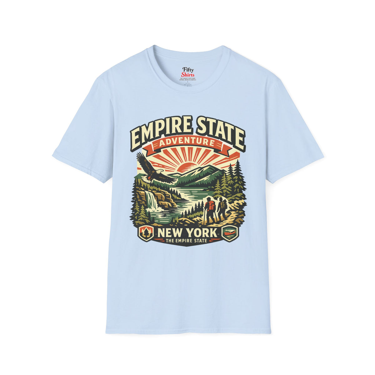 New York Empire State Unisex Softstyle T Shirt State Pride Graphic Tee Collections FS03