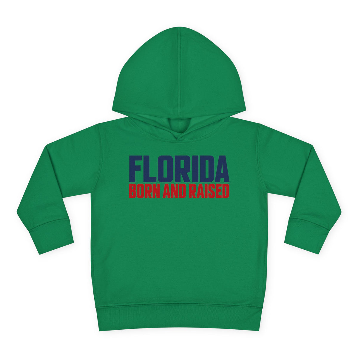 Florida Born and Raised Minimal Luxury Unisex Toddler Pullover Fleece Hoodie