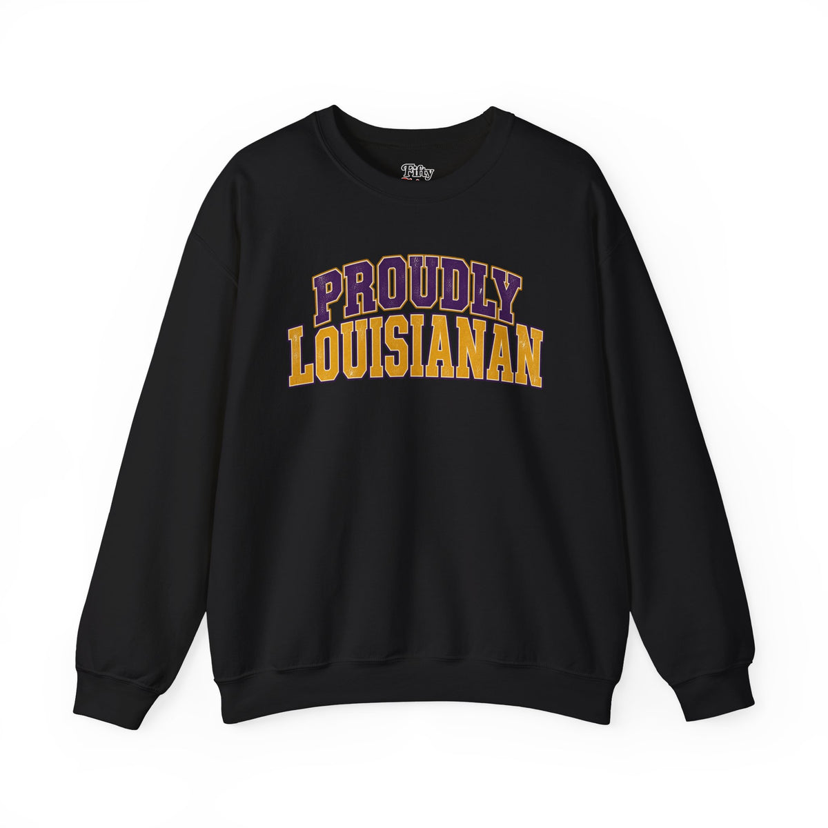 Proudly Louisianan Louisiana Unisex Crewneck Sweatshirt State Name Graphic