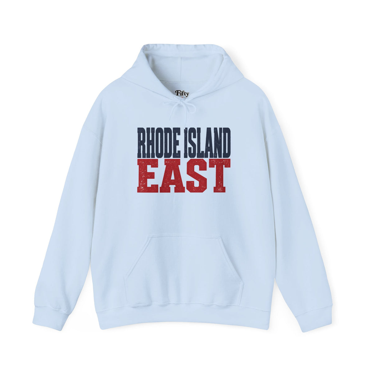 Rhode Island East Unisex Hoodie State Name Graphic