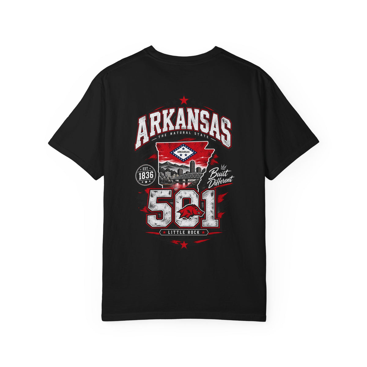 Arkansas 501 Unisex Comfort Color 1717 Streetwear Graphic Tee