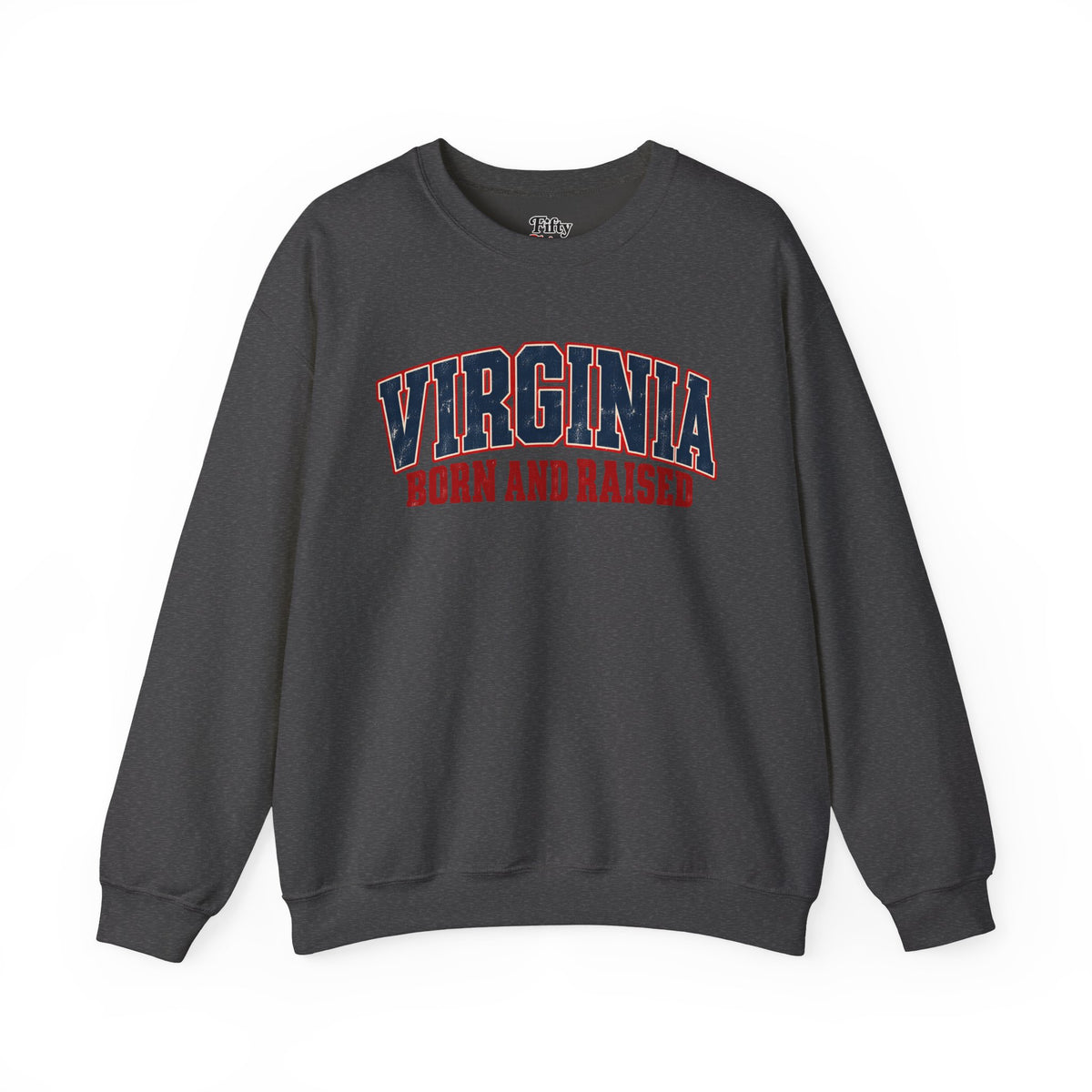 Virginia Born and Raised Vintage Workwear Unisex Sweatshirt Graphic
