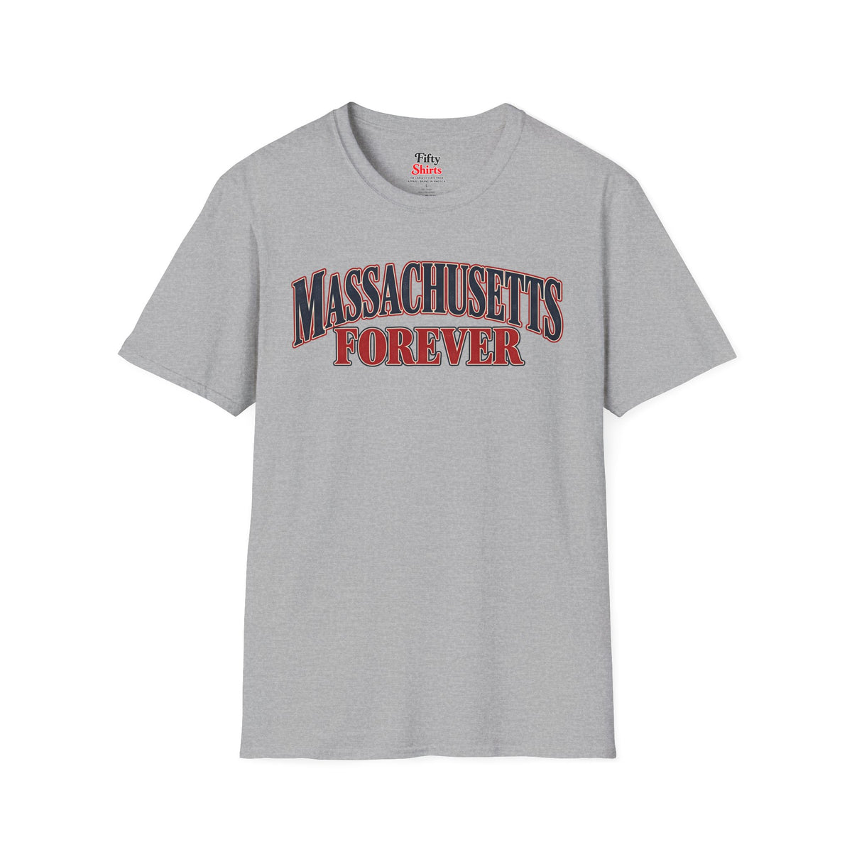 Massachusetts Forever Unisex Softstyle T Shirt State Name Graphic Tee