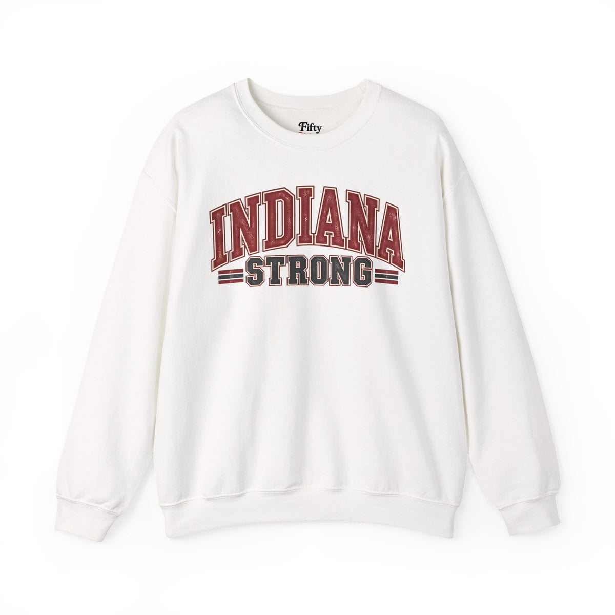 Indiana Strong Unisex Crewneck Sweatshirt State Name Graphic