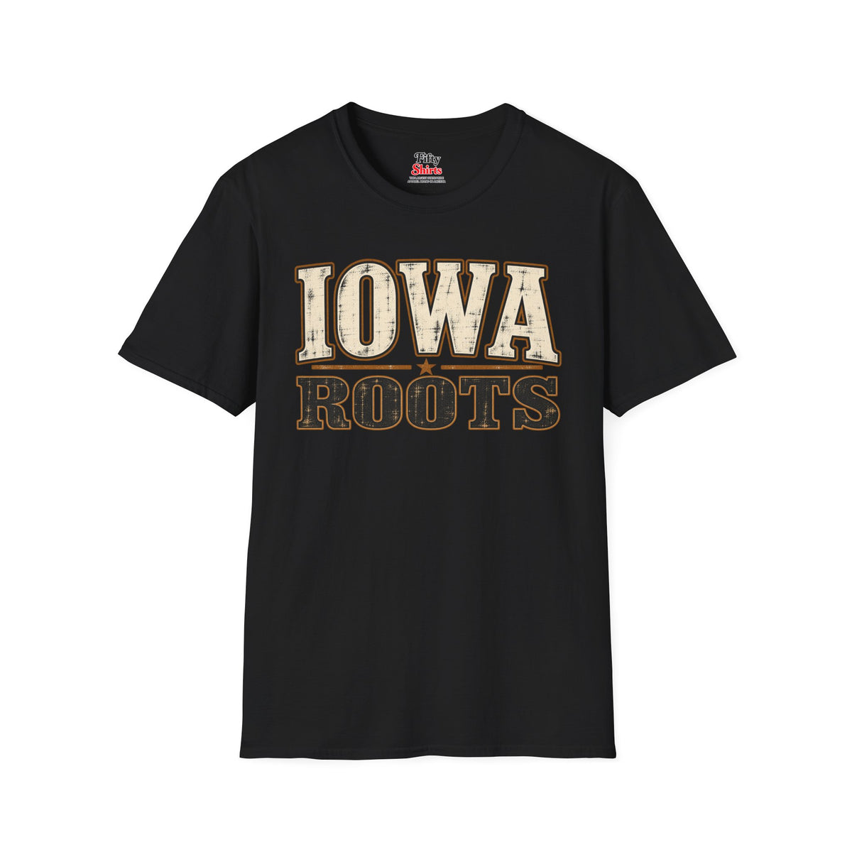 Iowa Roots Unisex Softstyle T Shirt State Name Graphic Tee