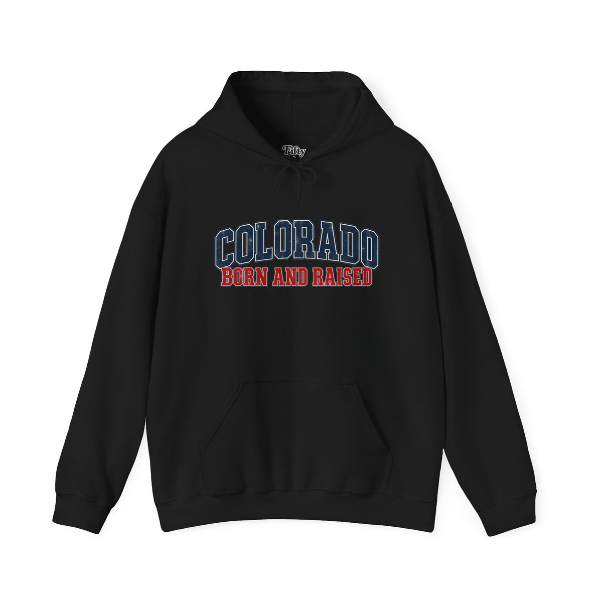 Colorado Born and Raised Collegiate Classic Unisex Hoodie Graphic