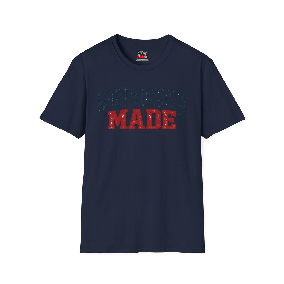 North Dakota Made Unisex Softstyle T Shirt State Name Graphic Tee