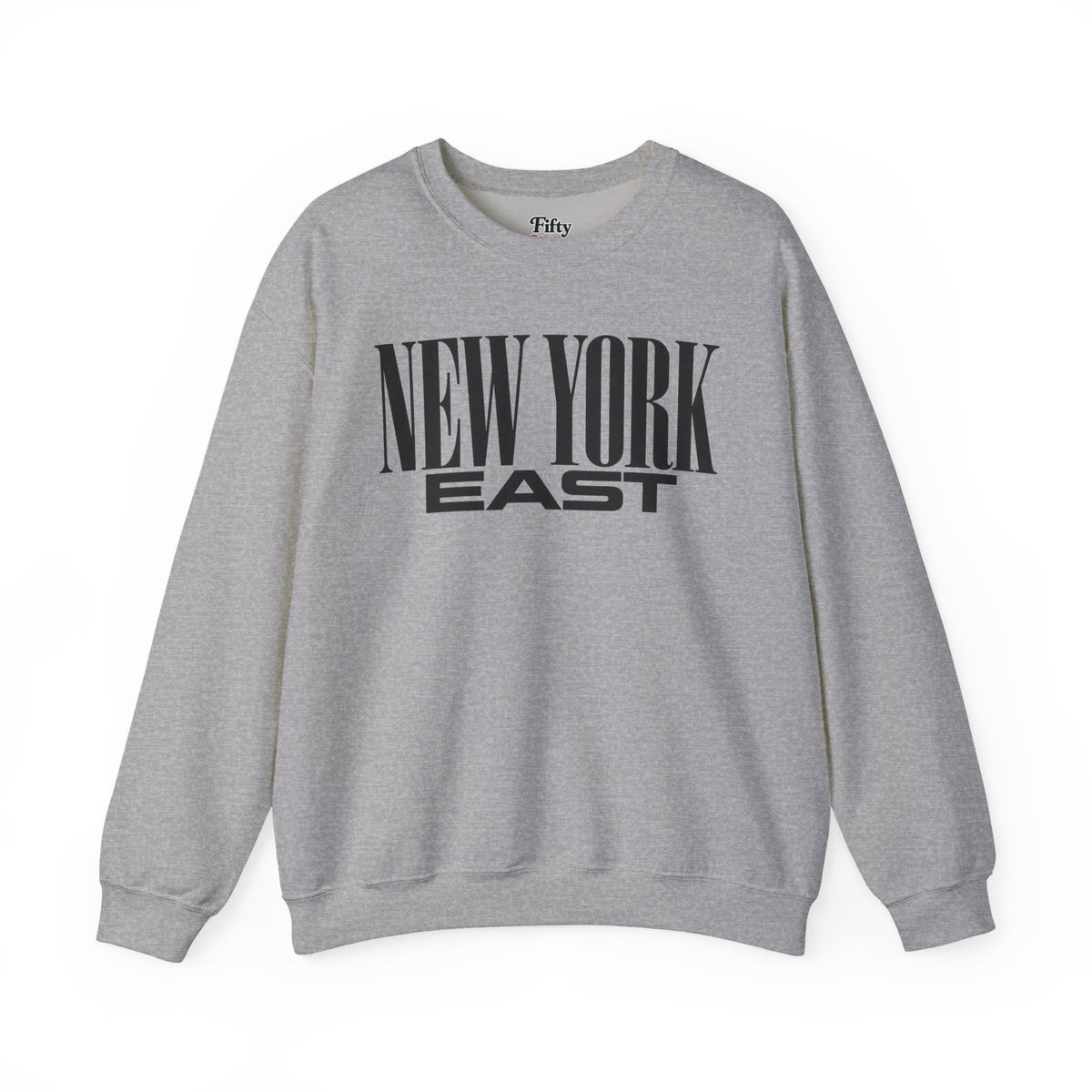 New York East Unisex Crewneck Sweatshirt State Name Graphic
